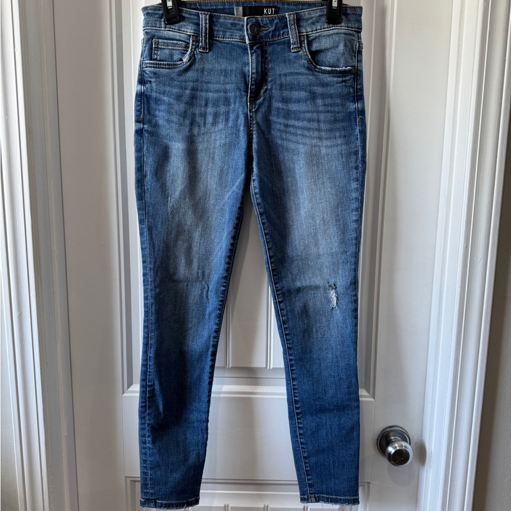 KUT from the Kloth Connie High Rise Ankle Skinny Jeans Sz 4